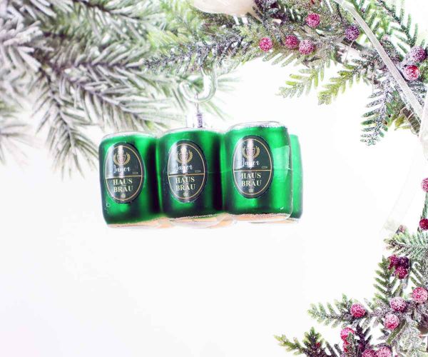 Weihnachtskugel Sixpack Dosenbier
