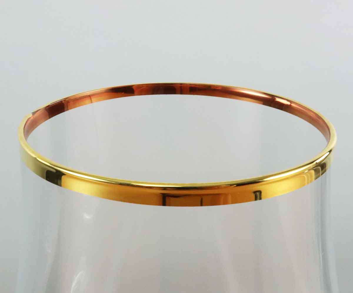 Glas mit Goldrand