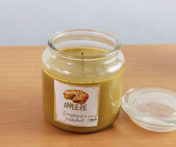 Große Duftkerze im Glas "Apple Pie"