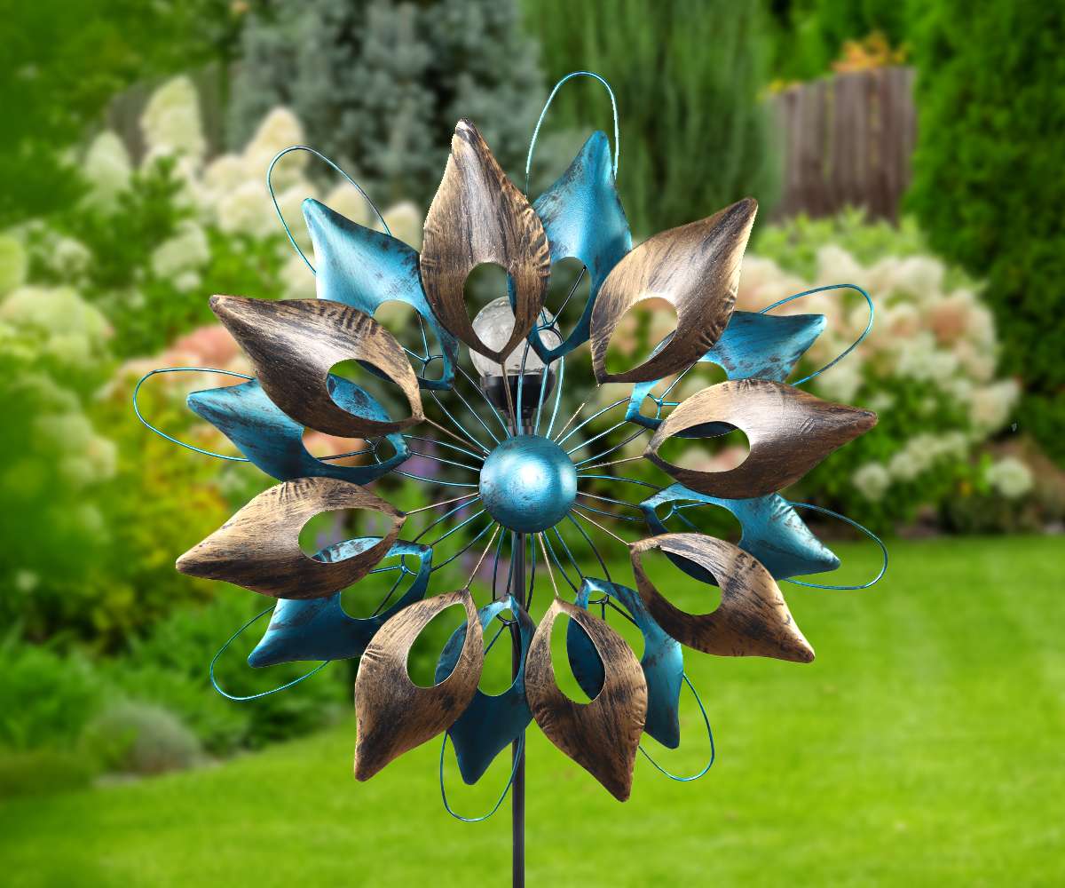 Solar Gartenstab Windrad | JOSKA Glasparadies