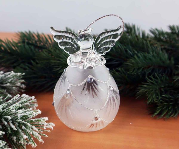 LED Engel weiß 10 cm