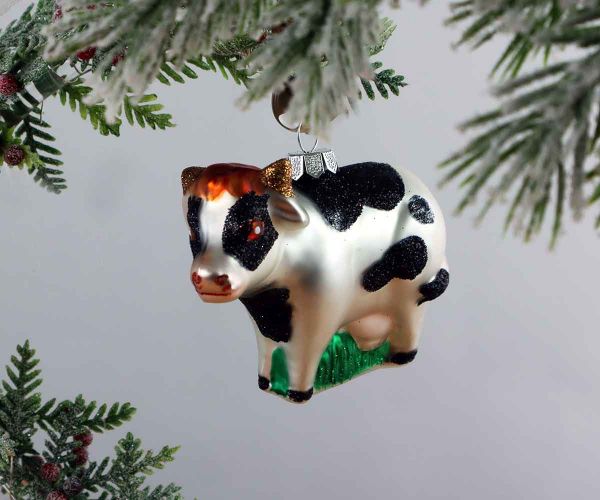 Weihnachtskugel Kuh