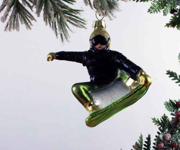 Snowboarder Weihnachtskugel