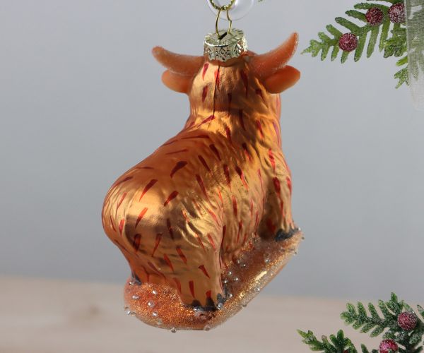 Hochlandkuh Weihnachtskugel