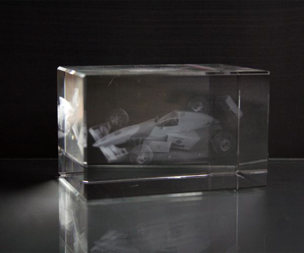 3D-Laserwürfel Formel 1 - Auto