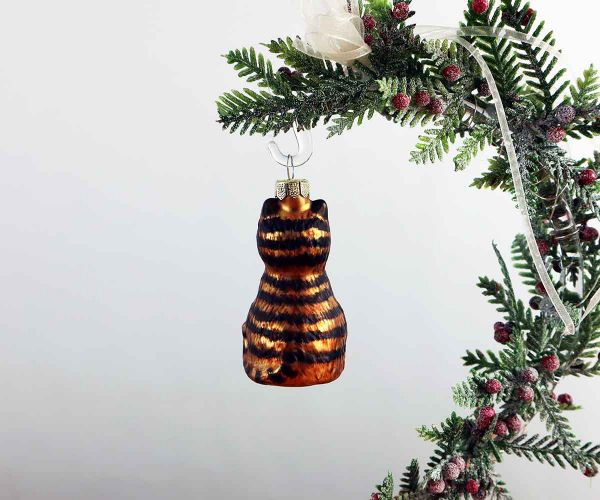 Weihnachtskugel Katze