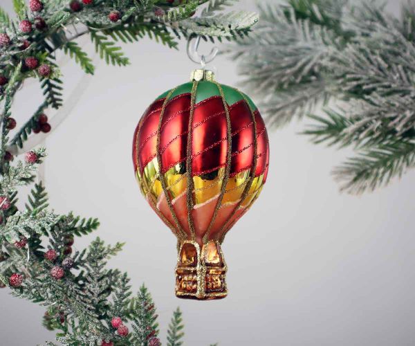 Weihnachtskugel Heißluftballon