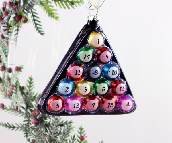 Weihnachtskugel Billardkugeln