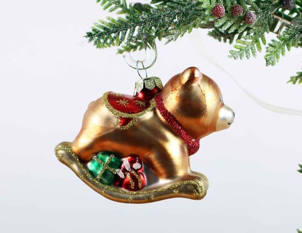 Weihnachtskugel Schaukelbär