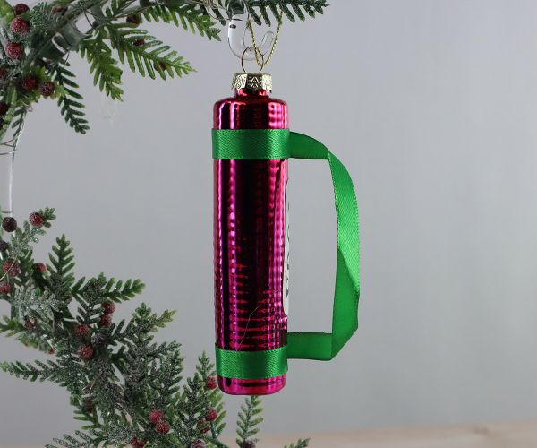 Weihnachtskugel pinke Yogamatte